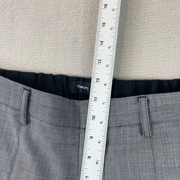 Theory Pants‎ Men 31x30 Gray Wool Blend Ace Illeston Ankle Zip Tapered Fit